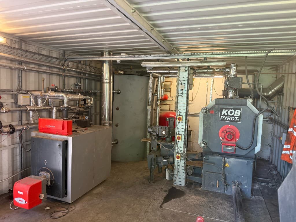 Commercial plant room with KÖB PYROT industrial boilers — serviced and maintained by APS Plumbing
